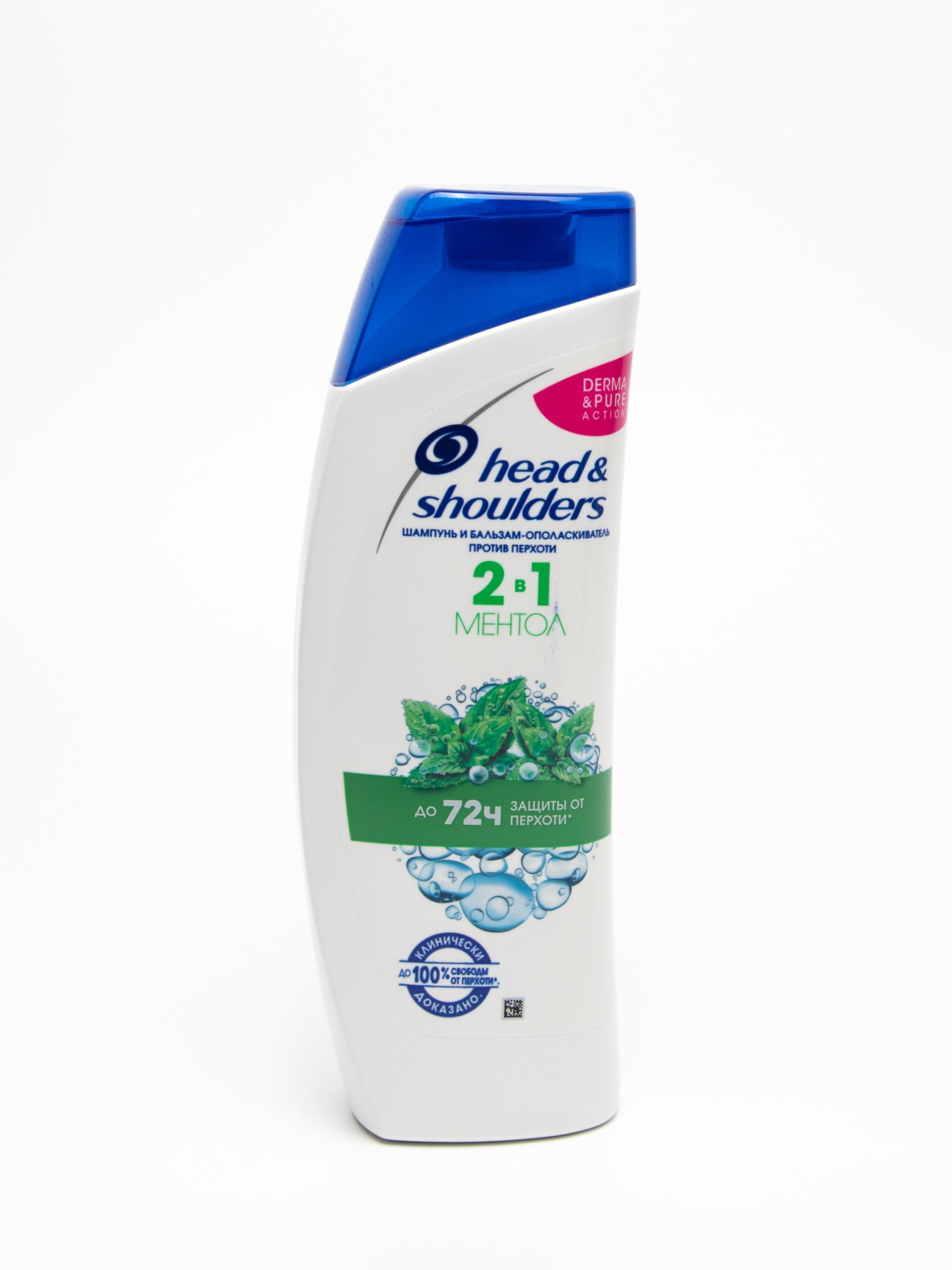 Шампунь "Head & Shoulders" 2 в 1 ментол, 400 мл