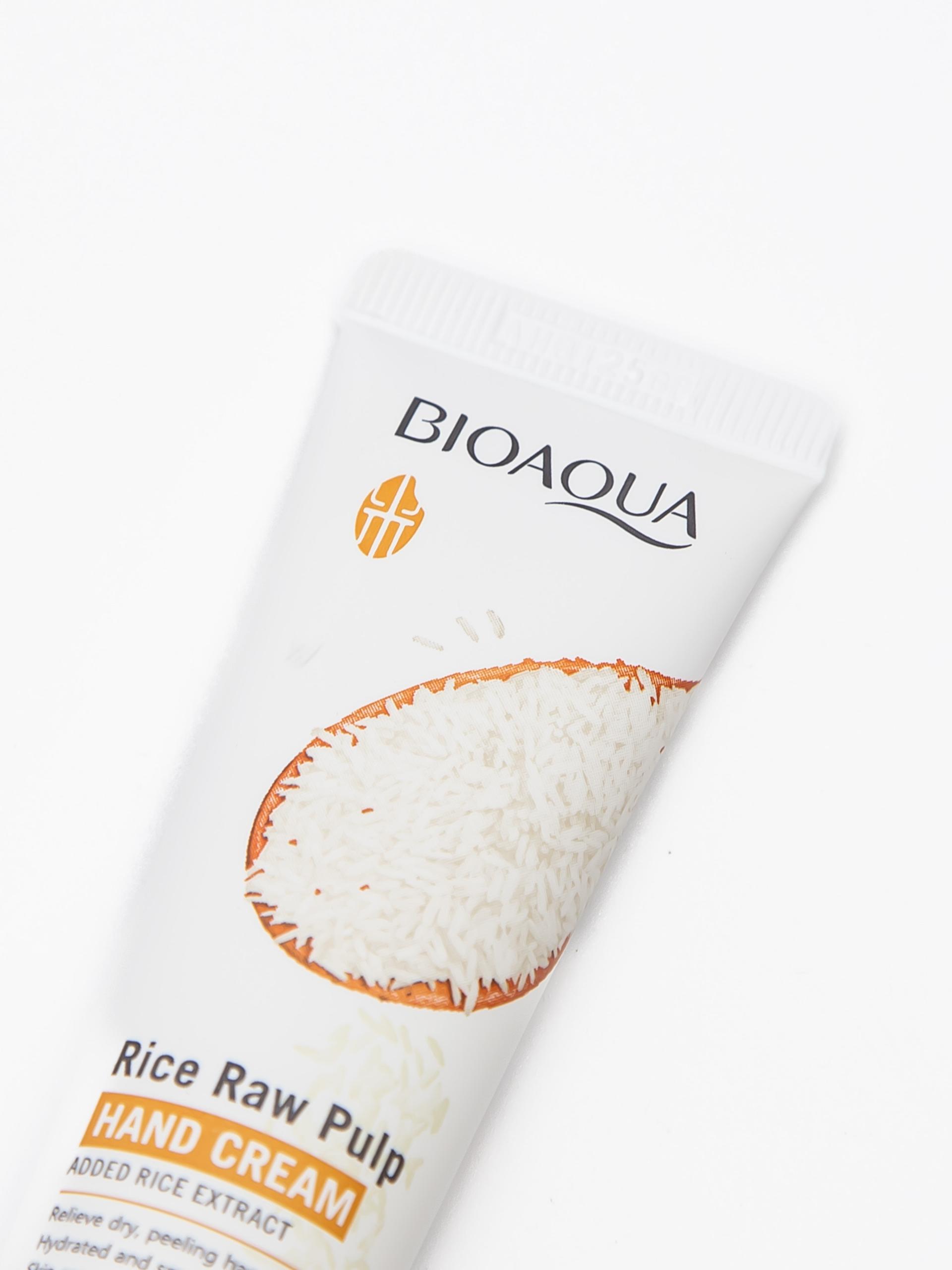 Товар - “Крем для рук Bioaqua, экстракт риса, увлажняющий, отбеливающий, 30 г”