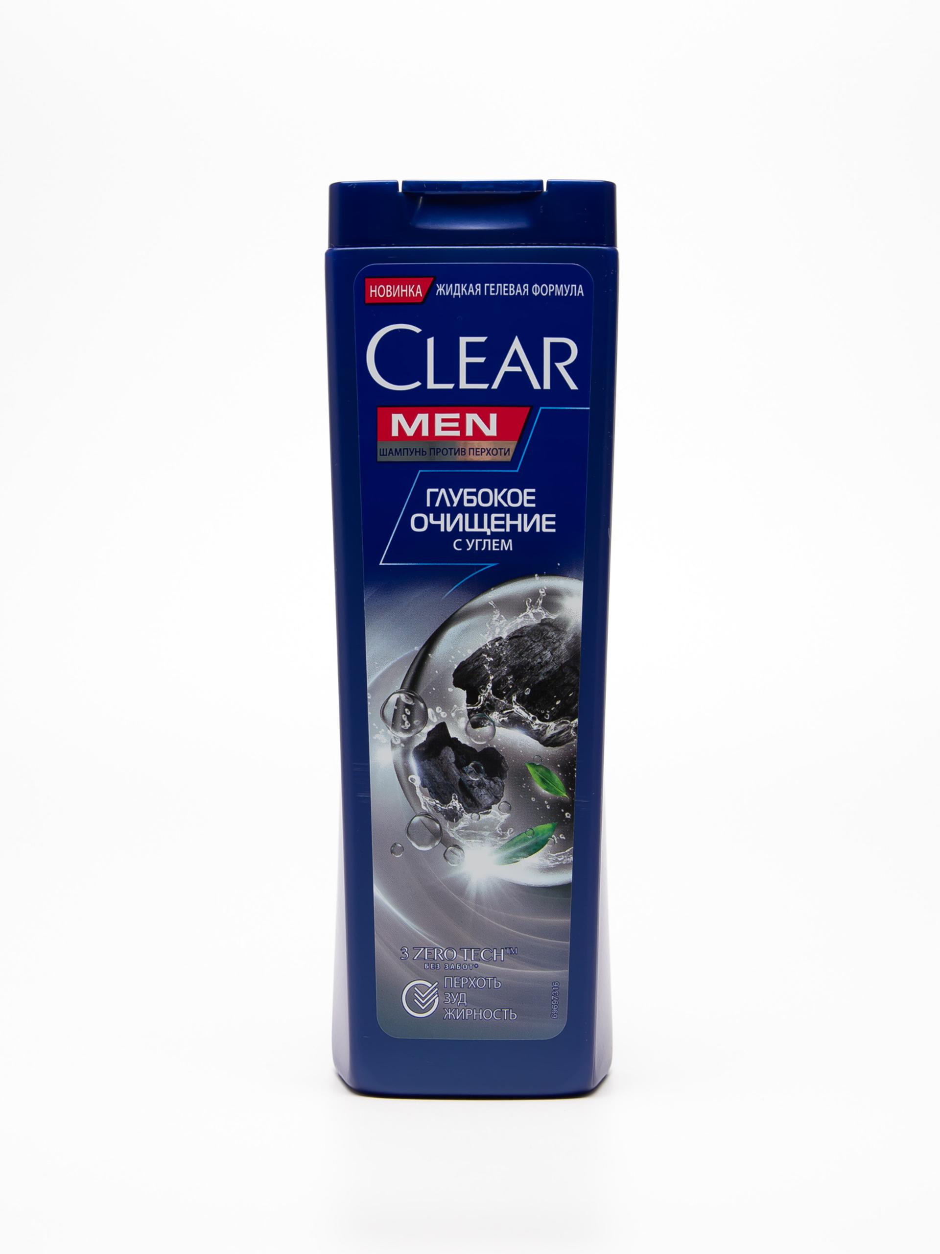 Шампунь Clear Мen Глубокое очищение с углем, 380 мл, PG-1009762